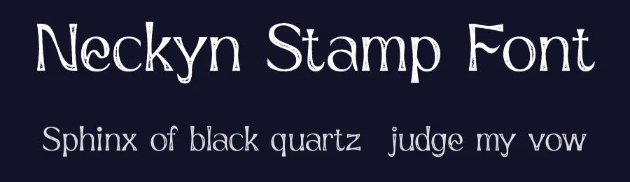Neckyn Stamp Font by craftsupplyco — Sans Serif Font — thumbnail 2