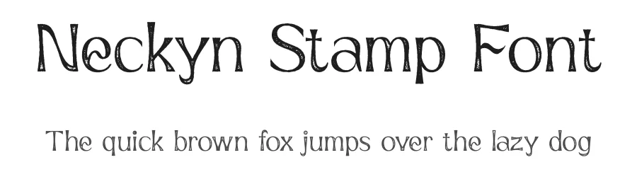 Neckyn Stamp Font by craftsupplyco — Sans Serif Font