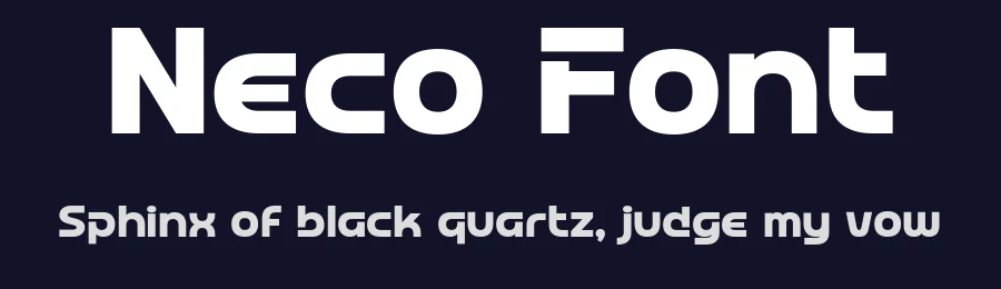 Neco Font by wepfont — Display Font — thumbnail 2
