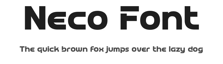 Neco Font by wepfont — Display Font