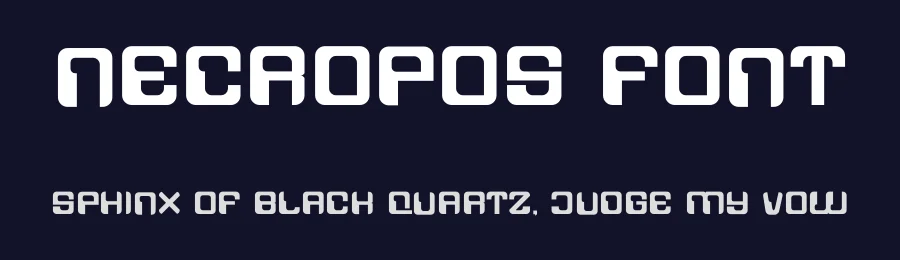 Necropos Font by albert_kalingga — Display Font — thumbnail 2