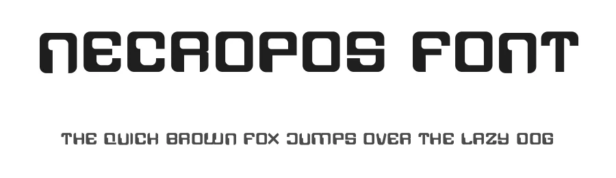 Necropos Font by albert_kalingga — Display Font