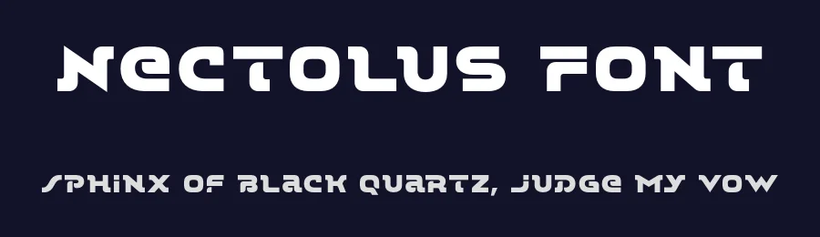 Nectolus Font by Surplus Type Co — Display Font — thumbnail 2