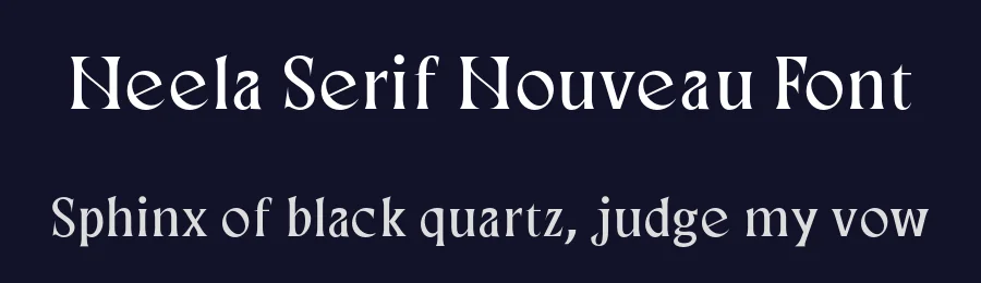 Neela Serif Nouveau Font by Dedekurniawan — Serif Font — thumbnail 2