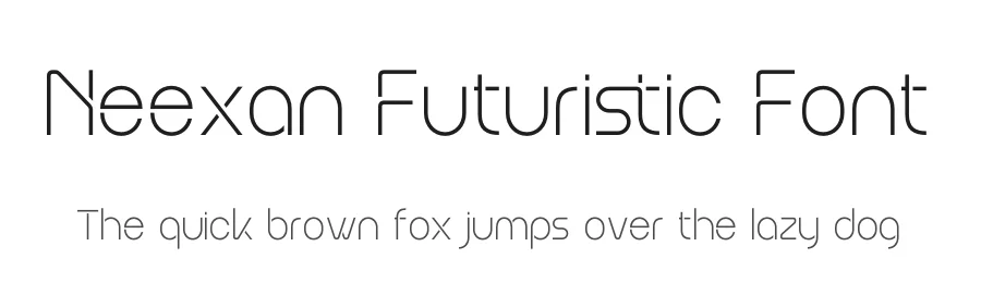Neexan Futuristic Font by Denustudios — Display Font