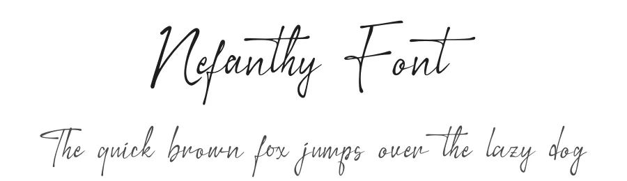 Nefanthy Font by Denustudios — Script Handwritten Font