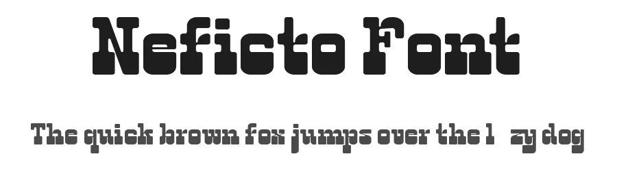 Neficto Font by Fontliner — Display Font