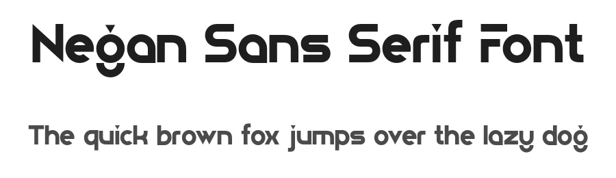 Negan Sans Serif Font by pandekastudio — Display Font