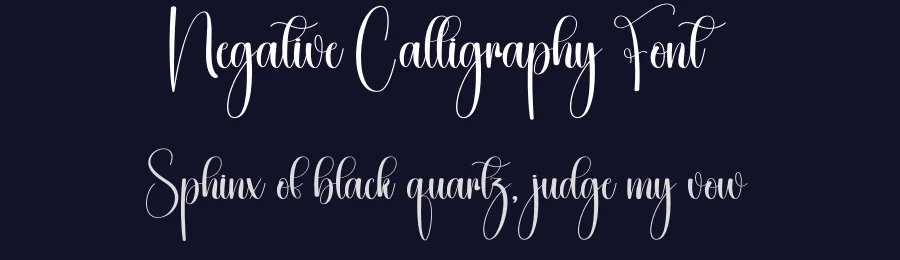 Negative Calligraphy Font by creativeletter — Script Handwritten Font — thumbnail 2