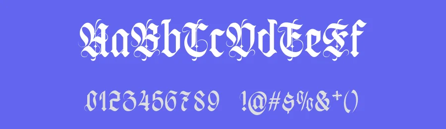 Negav Thrust Typeface by Dhabee — Blackletter Font — thumbnail 3