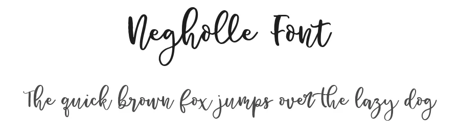 Negholle Font by metafontsy — Script Handwritten Font