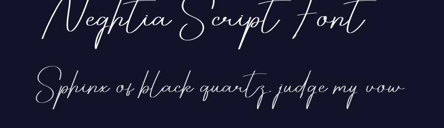 Neghtia Script Font by creativeletter — Script Handwritten Font — thumbnail 2
