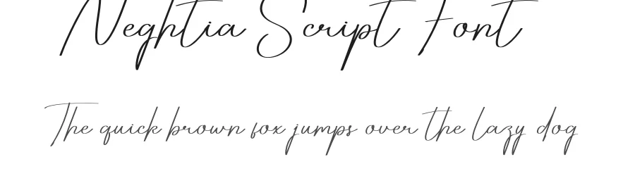 Neghtia Script Font by creativeletter — Script Handwritten Font