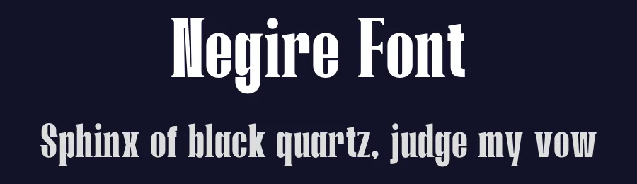 Negire Font by Circlefont — Display Font — thumbnail 2