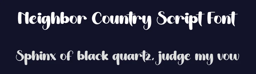 Neighbor Country Script Font by creativeletter — Script Handwritten Font — thumbnail 2