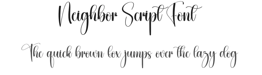 Neighbor Script Font by creativeletter — Script Handwritten Font