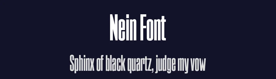 Nein Font by Alex Dujet — Sans Serif Font — thumbnail 2