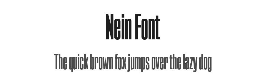 Nein Font by Alex Dujet — Sans Serif Font
