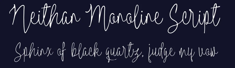 Neithan Monoline Script by JROH Creative — Script Handwritten Font — thumbnail 2