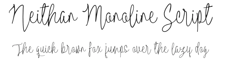 Neithan Monoline Script by JROH Creative — Script Handwritten Font