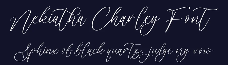 Nekiatha Charley Font by glorytype — Script Handwritten Font — thumbnail 2