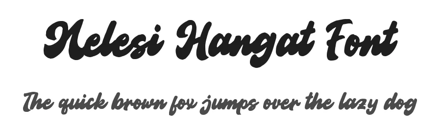 Nelesi Hangat Font by GFRcreative — Script Handwritten Font