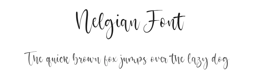 Nelgian Font by metafontsy — Script Handwritten Font