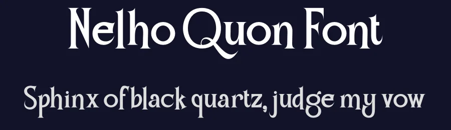 Nelho Quon Font by MaikoHatta — Display Font — thumbnail 2