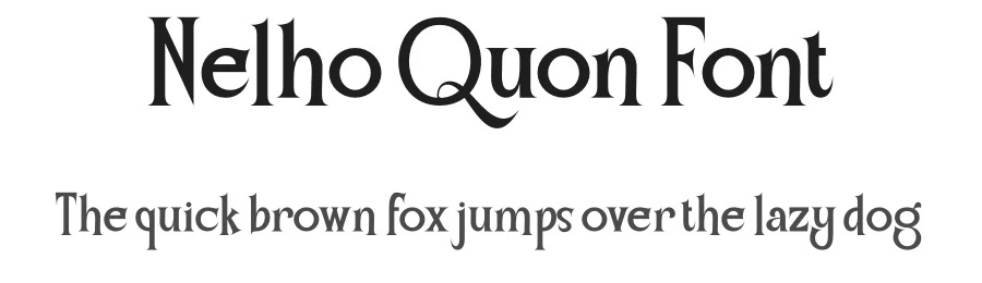 Nelho Quon Font by MaikoHatta โ Display Font