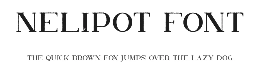 Nelipot Font by vp_creative_shop — Display Font