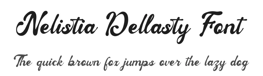 Nelistia Dellasty Font by Denustudios — Script Handwritten Font