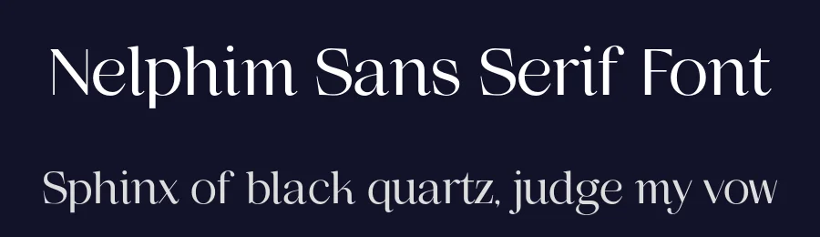 Nelphim Sans Serif Font by unblast — Sans Serif Font — thumbnail 2