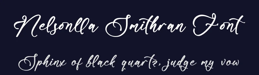 Nelsonlla Smithran Font by glorytype — Script Handwritten Font — thumbnail 2