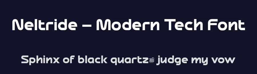 Neltride – Modern Tech Font by twinletter — Display Font — thumbnail 2