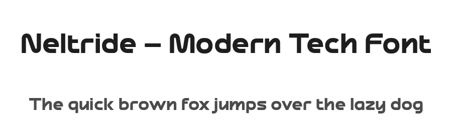 Neltride – Modern Tech Font by twinletter — Display Font
