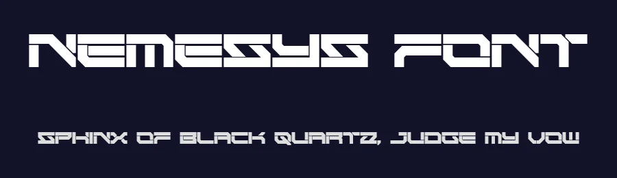 Nemesys Font by Enxyclo Studio — Display Font — thumbnail 2