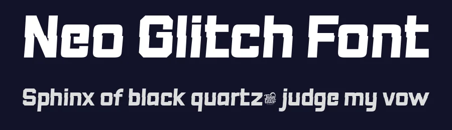 Neo Glitch Font by twinletter — Display Font — thumbnail 2