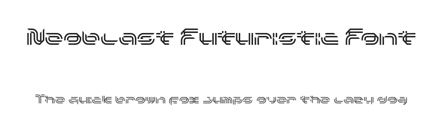 Neoblast Futuristic Font by Julpik โ Display Font