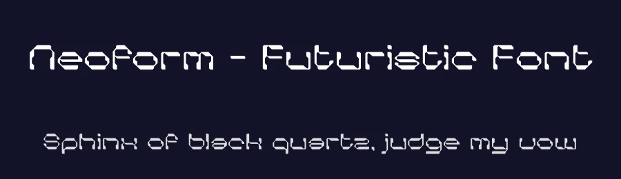 Neoform – Futuristic Font by limitype — Display Font — thumbnail 2