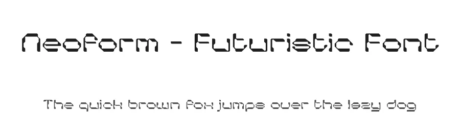 Neoform – Futuristic Font by limitype — Display Font