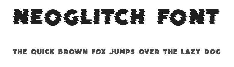 Neoglitch Font by Vroz Studio — Display Font