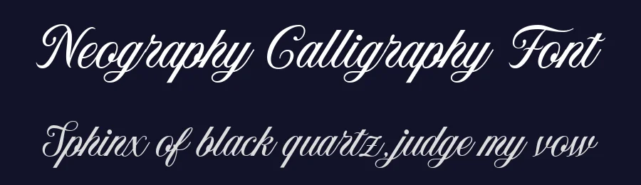 Neography Calligraphy Font by Letterhend — Script Handwritten Font — thumbnail 2