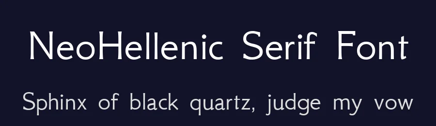 NeoHellenic Serif Font by Greek Font Society — Serif Font — thumbnail 2