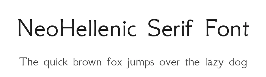 NeoHellenic Serif Font by Greek Font Society — Serif Font
