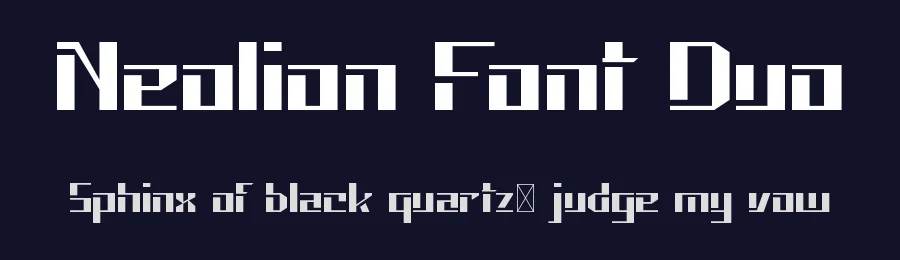 Neolion Font Duo by edricstudio — Sans Serif Font — thumbnail 2