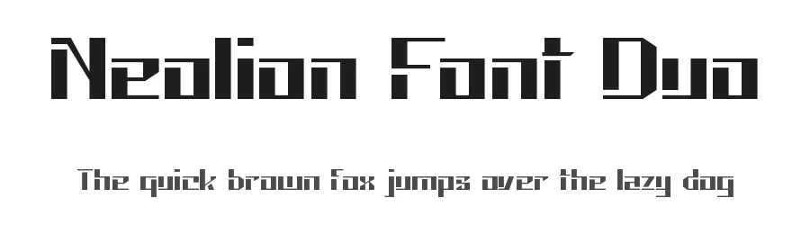 Neolion Font Duo by edricstudio — Sans Serif Font