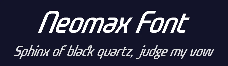 Neomax Font by Second Son Radiance — Sans Serif Font — thumbnail 2