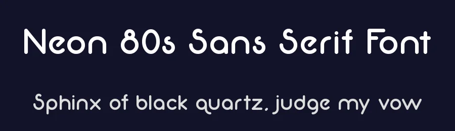 Neon 80s Sans Serif Font by Parviz Guliyev — Sans Serif Font — thumbnail 2