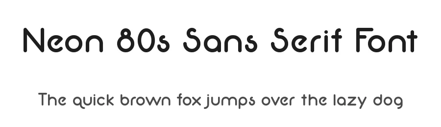 Neon 80s Sans Serif Font by Parviz Guliyev — Sans Serif Font