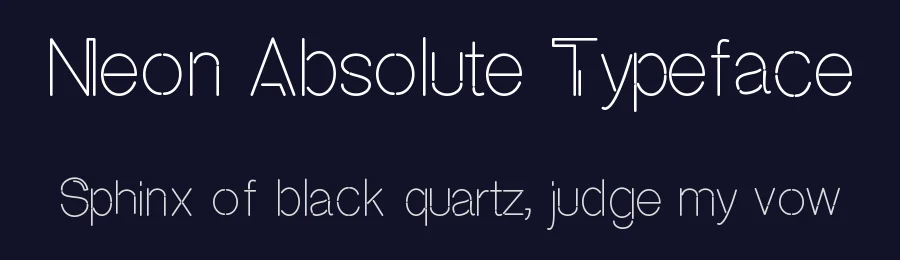 Neon Absolute Typeface by Nirmana Visual — Display Font — thumbnail 2